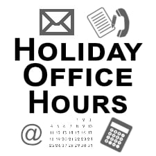 Guardian Angels office Holiday Hours